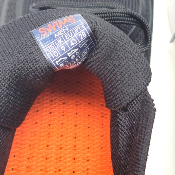 Men's Swims lace up black sneakers - Picture 7 of 10